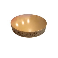 Prsentoir  gteau dor dentelle 8''