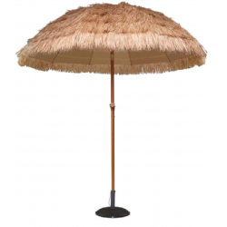 Parasol en osier sur pied