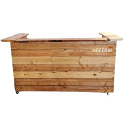 Bar rustique en bois avec lumire