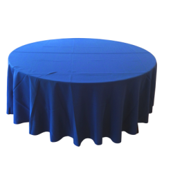 Nappe 108'' ronde bleu royal