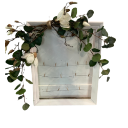 Fentre blanche corde  linge 18''x22''