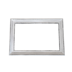 Cadre blanc rustique