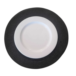 Napperon en paille noir