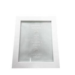 Cadre  photo blanc gros