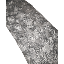 Chemin de table rosette grise 9'