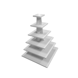 Tour  cupcake pyramide blanche