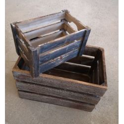 Duo caisses de bois