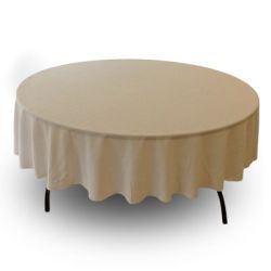 Nappe 90'' ronde ivoire