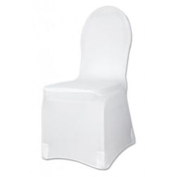 Couvre-chaise en spandex blanc