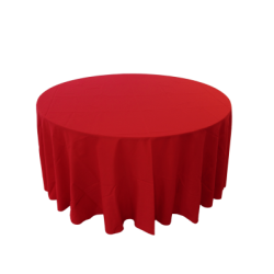 Nappe 120'' ronde rouge