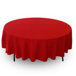 Nappe 90'' ronde rouge
