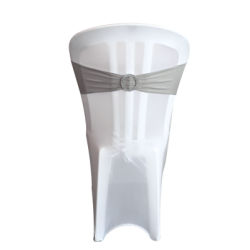 Bandeau gris avec bijou