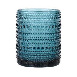 Vase textur bleu