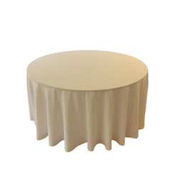 Nappe 120'' ronde ivoire