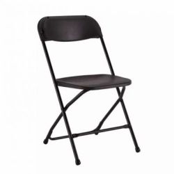 Chaise pliante noire