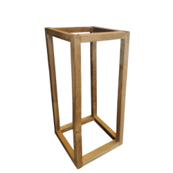 Centre de table en bois rectangulaire (7.5''X16'')