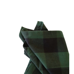 Serviette de table carreaut vert et noir
