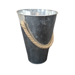 Chaudire dcorative avec corde en jute