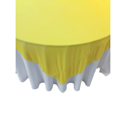 Sur-nappe spandex jaune