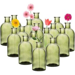 Bouteille dcorative verte