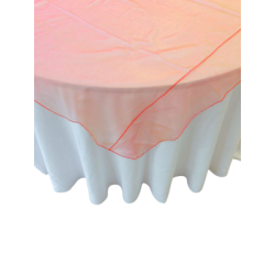 Sur-nappe organza orange