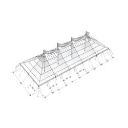 Chapiteau 40x100 avec cts