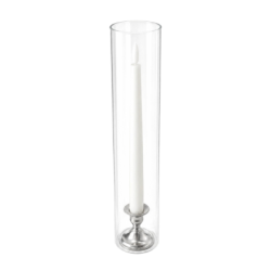 Cylindre en verre pour bougeoir 14''