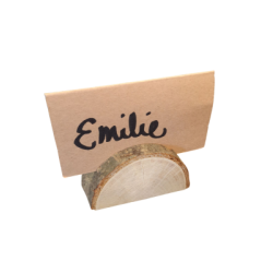 Marque place en bois