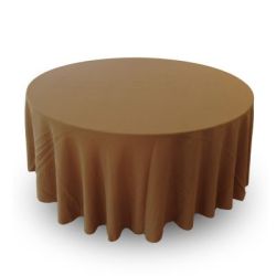 Nappe 108'' ronde burlap naturel