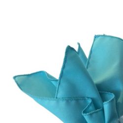 Serviette de table turquoise