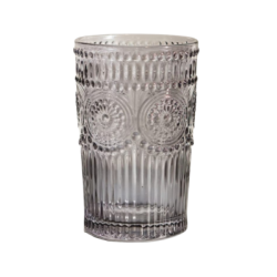 Verre  eau boho gris