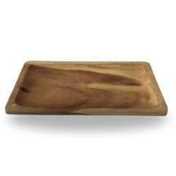 Plateau de service en bois 11''x 22''