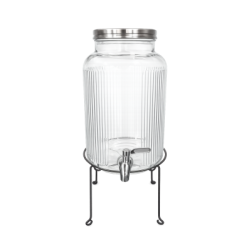 Distributeur à jus 4 litres rayure sur pied