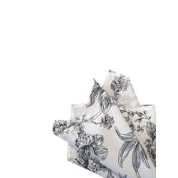 Serviette de table toile française noire