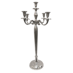 Chandelier 32'' argent 5 brins modulable