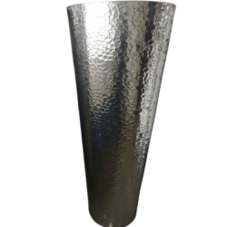 Gros vase dcoratif argent 2' de large x 5' de haut