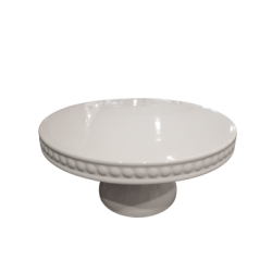 Prsentoir  gteau picot blanc 12''