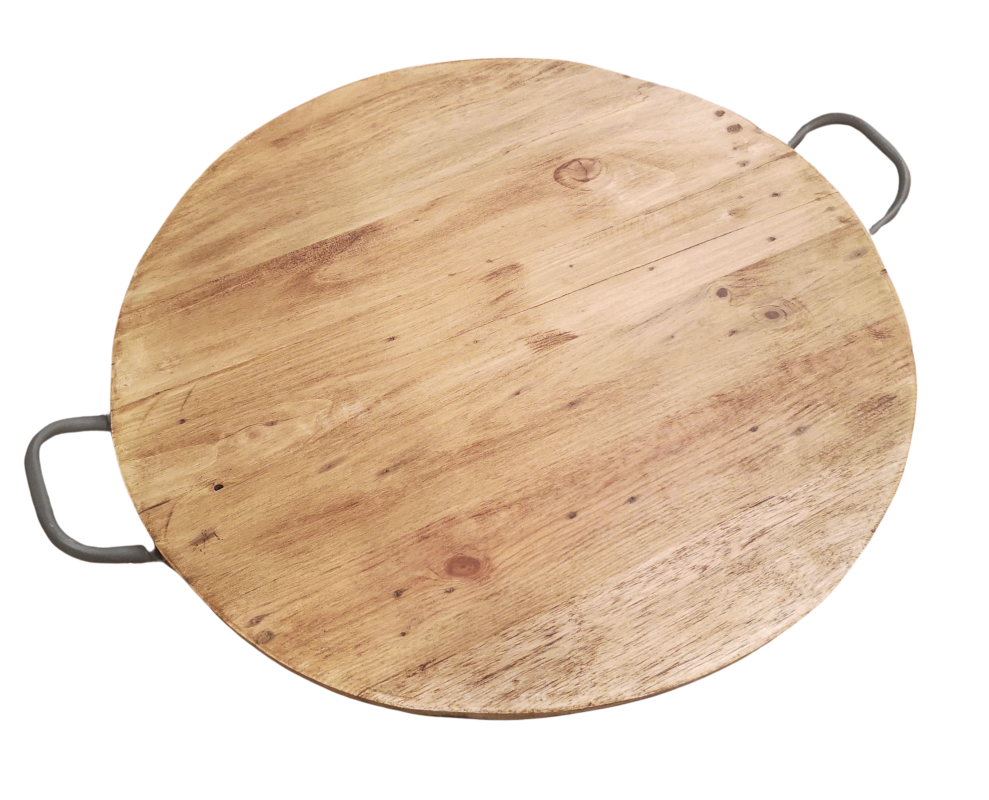 Plateau De Service En Bois Naturel Avec Poignées | Dimensions 30 X 15 X 6 Cm | Hêtre Massif